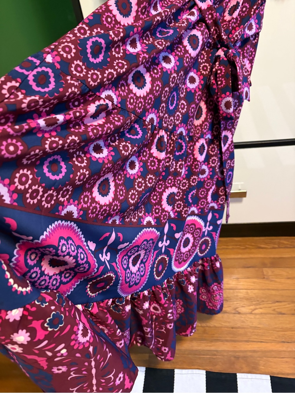 London Times Purple Floral Print Maxi Dress - Picture 9 of 12